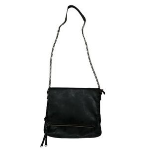 Black/gray metallic purse